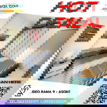 #R8396  🎉 231268 ให้เช่าคอนโด IDEO Rama 9 - Asoke