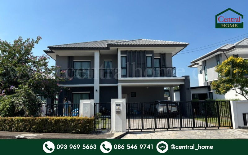 รูป บ้านเดี่ยว บ้านฟ้ากรีนเนอรี่ทิวา ปิ่นเกล้า-สาย 5 แปลงมุม หน้าสวน - รูปที่ 1/13