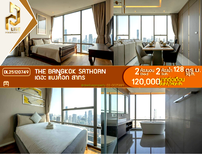 คอนโดให้เช่า : DL25120749 ให้เช่าคอนโด เดอะ แบงค็อก สาทร (The Bangkok Sathon) ใกล้ BTS สุรศักดิ์ พร้อมเข้าอยู่ โทรด่วน 0800343450 LineID @655ebbvc