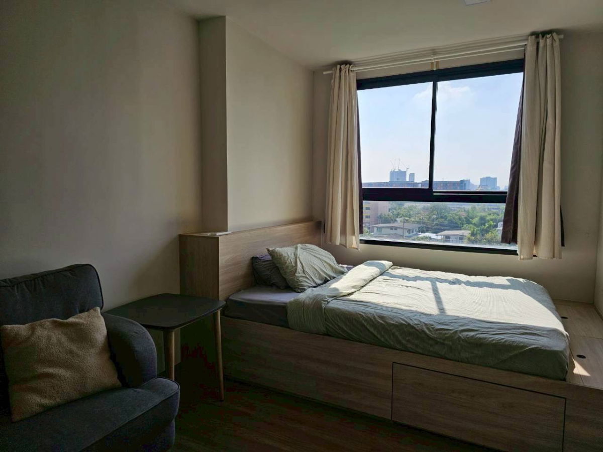 รูป 📌 ให้เช่า The Muve Ram 22 ห้องมุม ชั้น 5 ขนาด 25.5 ตร.ม. บิ้วอินทั้งห้อง วิวโล่งไม่บล็อค 🗓 พร้อมเข้าอยู่ 1 ม.ค. 2569 - รูปที่ 5/9