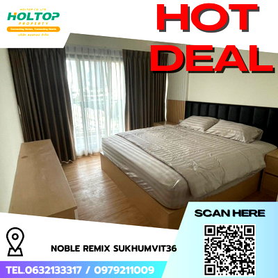 คอนโดให้เช่า : #R8395  🎉 231268 ให้เช่าคอนโด Noble Remix Sukhumvit36