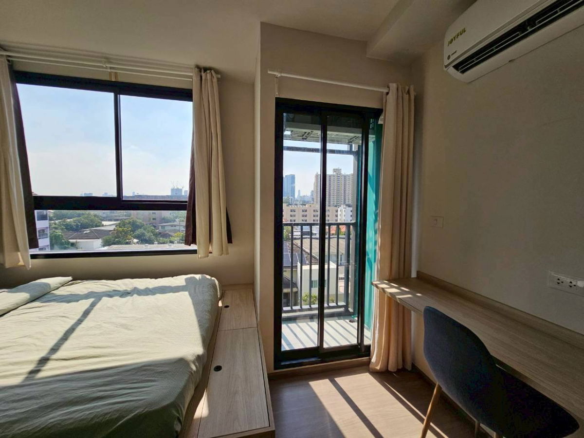 รูป 📌 ให้เช่า The Muve Ram 22 ห้องมุม ชั้น 5 ขนาด 25.5 ตร.ม. บิ้วอินทั้งห้อง วิวโล่งไม่บล็อค 🗓 พร้อมเข้าอยู่ 1 ม.ค. 2569 - รูปที่ 3/9