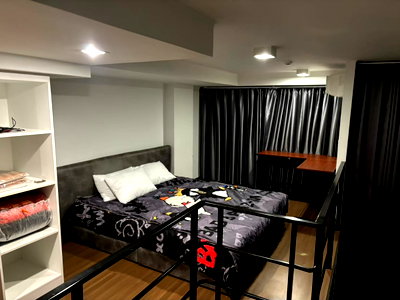 Condos for rent : Duplex room for rent, 2 bedrooms! Ideo New Rama 9 (Ideo New Rama 9), 21st floor, high ceiling, airy, near MRT Ramkhamhaeng 12 (PFD-07709)