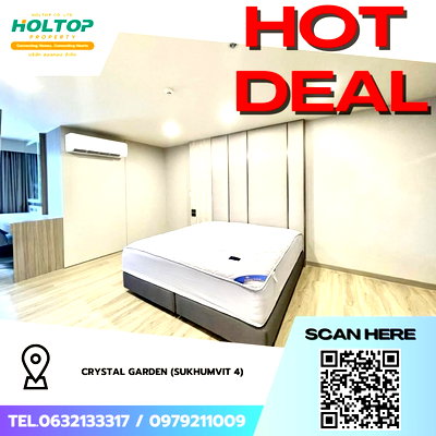 Condos for rent : #Z3826💥 231268🔥 Condo for Rent: Crystal Garden (Sukhumvit 4)