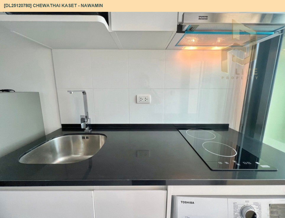 รูป DL25120780 ให้เช่าคอนโด ชีวาทัย เกษตร - นวมินทร์ (Chewathai Kaset - Nawamin) ใกล้ - พร้อมเข้าอยู่ โทรด่วน 0800343450 LineID @655ebbvc - รูปที่ 9/10