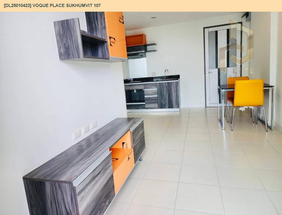 รูป DL25010423 ให้เช่าคอนโด โว๊ค เพลส สุขุมวิท 107 (Voque Place Sukhumvit 107) ใกล้ BTS แบริ่ง พร้อมเข้าอยู่ โทรด่วน 0614453194 LineID @162cjixi - รูปที่ 4/6