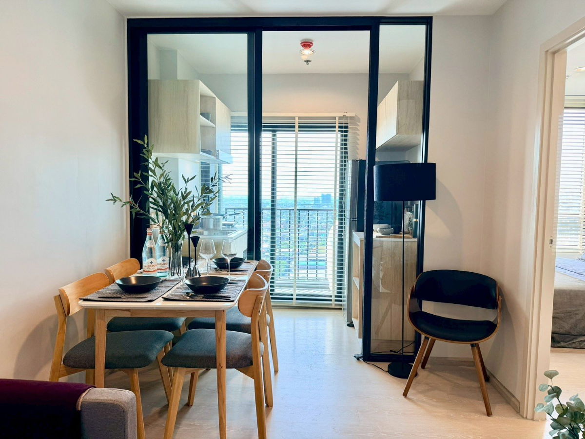 รูป ให้เช่า 📍 Nue Noble Srinakarin - Lasalle 📍 เฟอร์นิเจอร์ และ เครื่องใช้ไฟฟ้าครบ ใกล้ MRT ศรีลาซาล - รูปที่ 8/11