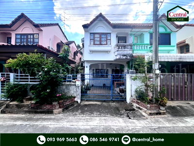 ทาวน์โฮม ถนนแจ้งวัฒนะ : ทาวน์โฮม เกร็ดแก้วการ์เด้น 2 - ปากเกร็ด แปลงมุม ใกล้รถไฟฟ้าสายสีชมพู