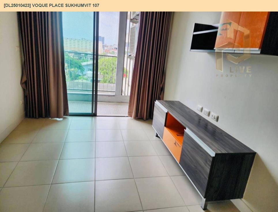 รูป DL25010423 ให้เช่าคอนโด โว๊ค เพลส สุขุมวิท 107 (Voque Place Sukhumvit 107) ใกล้ BTS แบริ่ง พร้อมเข้าอยู่ โทรด่วน 0614453194 LineID @162cjixi - รูปที่ 3/6