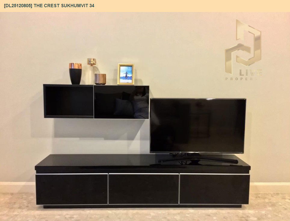 รูป DL25120805 ให้เช่าคอนโด เดอะ เครสท์ สุขุมวิท 34 (The Crest Sukhumvit 34) ใกล้ BTS ทองหล่อ พร้อมเข้าอยู่ โทรด่วน 0614453194 LineID @162cjixi - รูปที่ 8/8