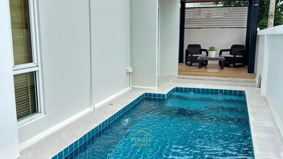 รูป ขายบ้านเดี่ยวพูลวิลล่าหรู แปลงมุม ใกล้หาดจอมเทียน - รูปที่ 4/15