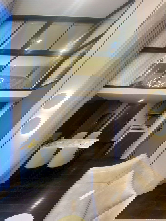 รูป ให้เช่าห้องชุดดูเพล็กซ์ ราคาพิเศษเพียง 48,000 บาท คอนโดหรูใจกลางทองหล่อ รับประกันการพักผ่อนที่ดีที่สุดในกรุงเทพฯ! - รูปที่ 10/13