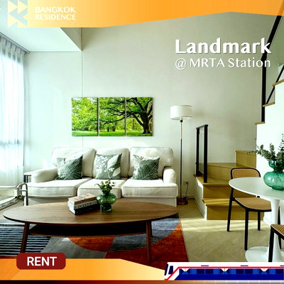 คอนโดให้เช่า :  Landmark @ MRTA Station 🛋️ ยูนิตสวย เฟอร์ครบ 💎 ใกล้ ARL คลองตัน 