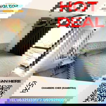 #Z3848💥 241268 🔥 Condo for Rent: CHAMBERS CHER (Ramintra)