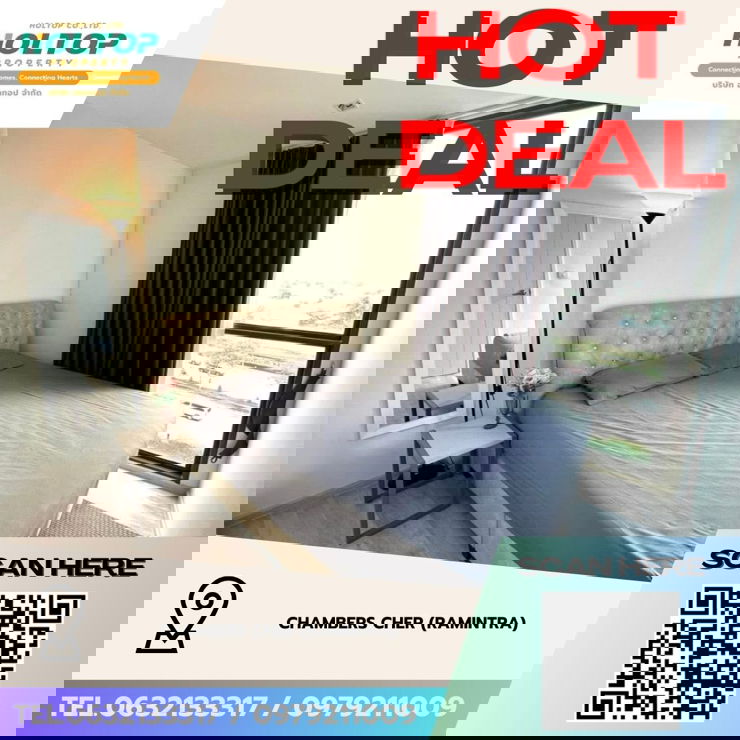 รูป #Z3848💥 241268 🔥ให้เช่าคอนโด CHAMBERS CHER (Ramintra) - รูปที่ 1/8