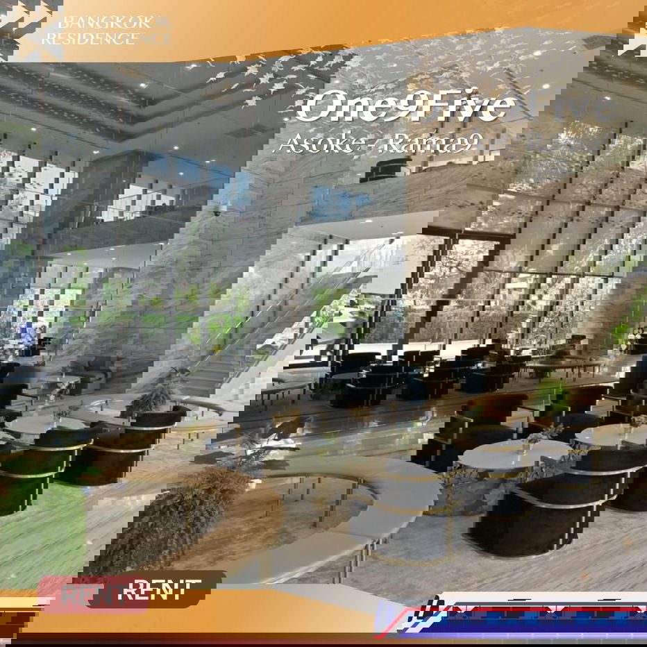 รูป One9Five Asoke - Rama9 🛌🏻 ห้องสวย พร้อมเฟอร์ครบ  💖 ใกล้ MRT พระราม 9  - รูปที่ 1/8