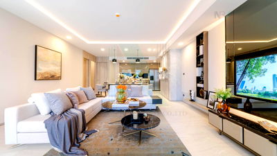 คอนโดให้เช่า : ให้เช่าคอนโด ฟินน์ สุขุมวิท 31 อาคาร 1 ชั้น 2 3 ห้องนอน ขนาด 117.00 ตรม ใกล้ EmQuartier