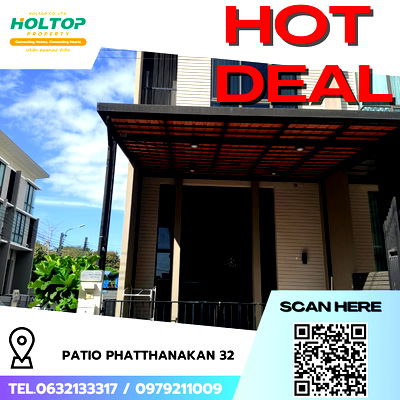 Townhouses for rent Phatthanakan Road : #R8430 🎉 241268 House for Rent: Patio Phatthanakan 32