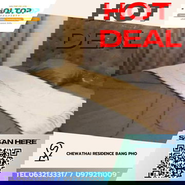 #Z3850💥 241268 🔥 Condo for Rent: Chewathai Residence Bang Pho