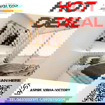 #R8418 🎉 241268 ให้เช่าคอนโด Aspire Vibha-Victory