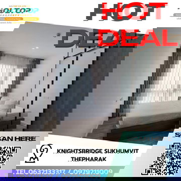 #R8425  🎉 241268   ให้เช่าคอนโด Knightsbridge Sukhumvit-Thepharak 