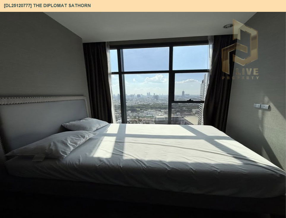 รูป DL25120777 ให้เช่าคอนโด เดอะ ดิโพลแมท สาทร (The Diplomat Sathorn) ใกล้ BTS สุรศักดิ์ พร้อมเข้าอยู่ โทรด่วน 0653619502 LineID @534wlwof - รูปที่ 2/12