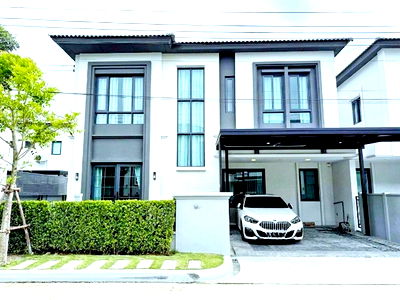 บ้านเดี่ยวให้เช่า : รักสัตว์ เมกา บางนา 1.3 กม. ให้เช่าบ้าน 2 ชั้น ใหม่ หรูหรา สุขุมวิท-บางนา บางแก้ว ตกแต่งสไตล์ 3นอน 4 น้ำ 46 ตร.วา.186 ตร.ม.