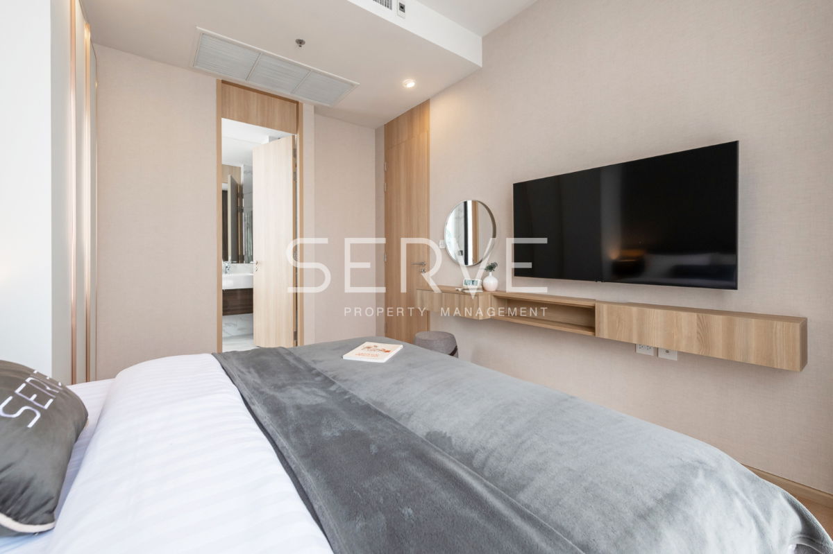 รูป 🔥42K🔥- 2 นอน แต่งสวยๆ สไตล์ Modern ชั้นสูง ทำเลดี คอนโดใกล้รถไฟฟ้า 2 สายทั้ง BTS อโศก & MRT สุขุมวิท 550 ม. ที่ Noble BE19 / ให้เช่าคอนโด - รูปที่ 6/10