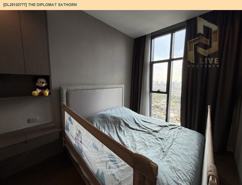 รูป DL25120777 ให้เช่าคอนโด เดอะ ดิโพลแมท สาทร (The Diplomat Sathorn) ใกล้ BTS สุรศักดิ์ พร้อมเข้าอยู่ โทรด่วน 0653619502 LineID @534wlwof - รูปที่ 4/12
