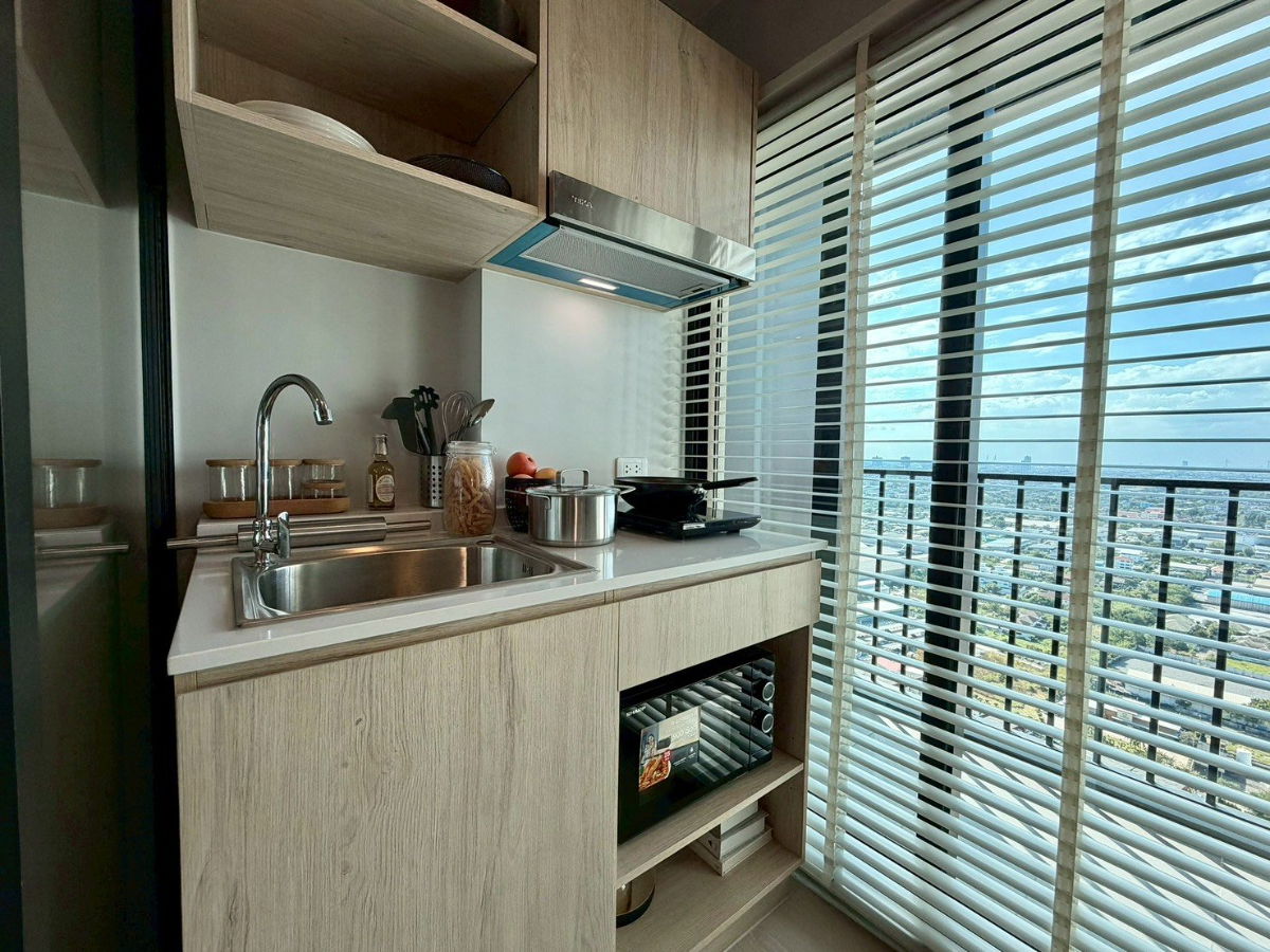 รูป ให้เช่า 📍 Nue Noble Srinakarin - Lasalle 📍 เฟอร์นิเจอร์ และ เครื่องใช้ไฟฟ้าครบ ใกล้ MRT ศรีลาซาล - รูปที่ 9/11