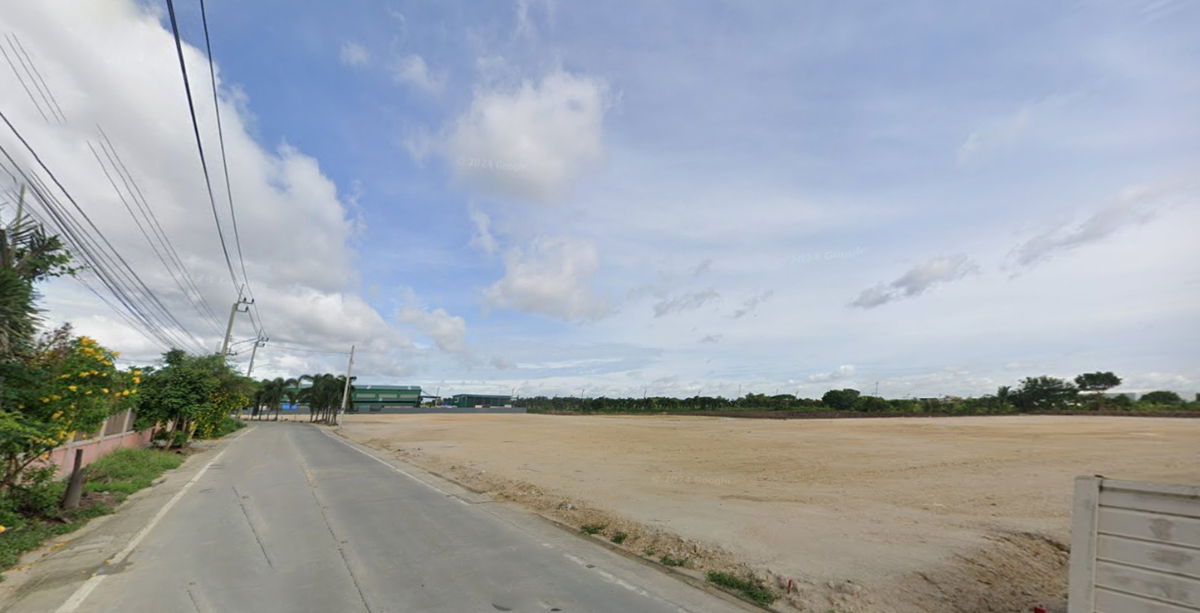 รูป ขาย !! ที่ดิน 15 ไร่ บางเสาธง ผังเมืองสีม่วง บางนา-ตราด ก.ม.23 - รูปที่ 1/6