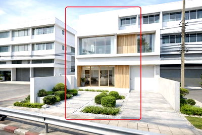 เช่าอาคารพาณิชย์ ถนนสุทธิสารวินิจฉัย : ตลาดสดห้วยขวาง 1.4 กม. BTS สะพานควาย 900ม. อินทามระ10-14 ให้เช่าอาคาร 4.5ชั้น 2คูหาหลังมุม ติดกัน 28ตร.วา. 448ตร.ม. ม.ศรีปทุม พญาไท 4นอน