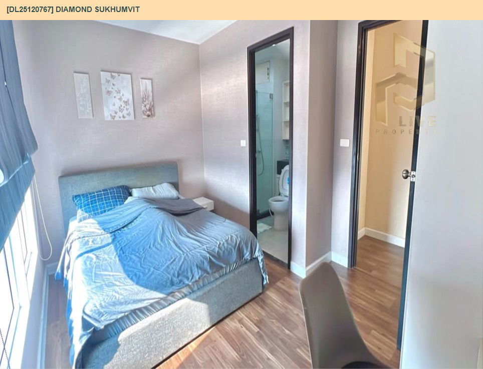 รูป DL25120767 ให้เช่าคอนโด ไดมอนด์ สุขุมวิท (Diamond Sukhumvit) ใกล้ BTS อ่อนนุช พร้อมเข้าอยู่ โทรด่วน 0638692663 LineID @257sxzzu - รูปที่ 3/10