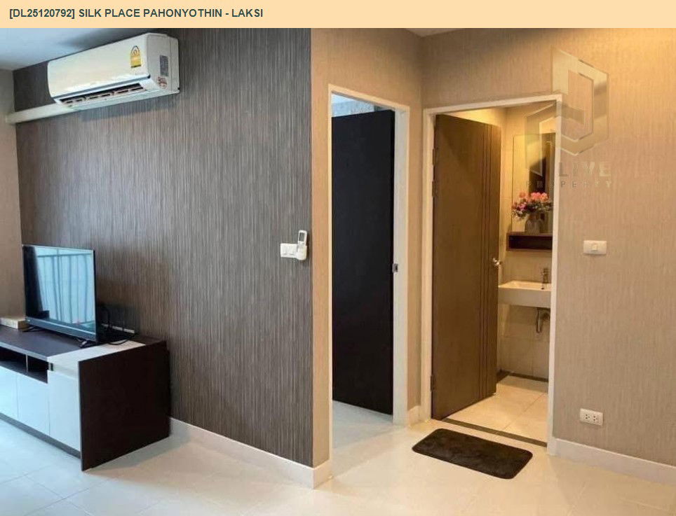 รูป DL25120792 ให้เช่าคอนโด ซิลค์ เพลส พหลโยธิน - หลักสี่ (Silk Place Pahonyothin - Laksi) ใกล้ BTS วัดพระศรีมหาธาตุ พร้อมเข้าอยู่ โทรด่วน 0653619502 LineID @534wlwof - รูปที่ 6/10