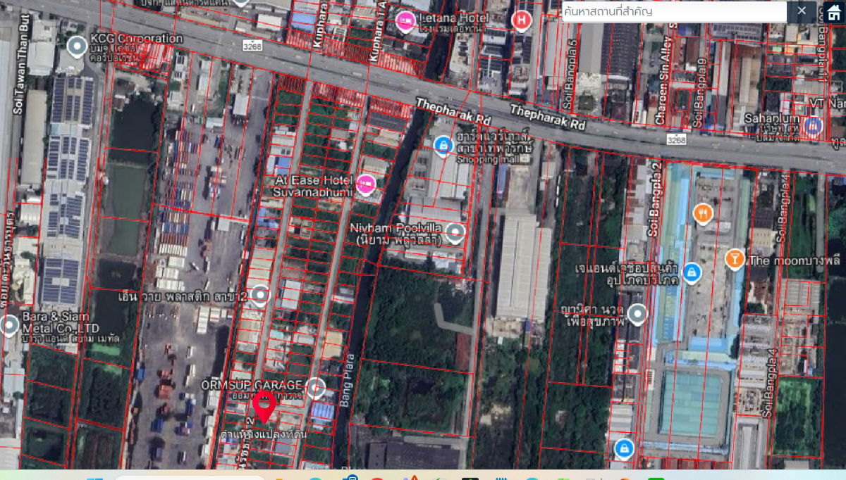 รูป ขายที่ดิน บางพลีใหญ่ ถนนเทพารักษ์ ซอยกู้พาราฝั่งใต้ - รูปที่ 3/5