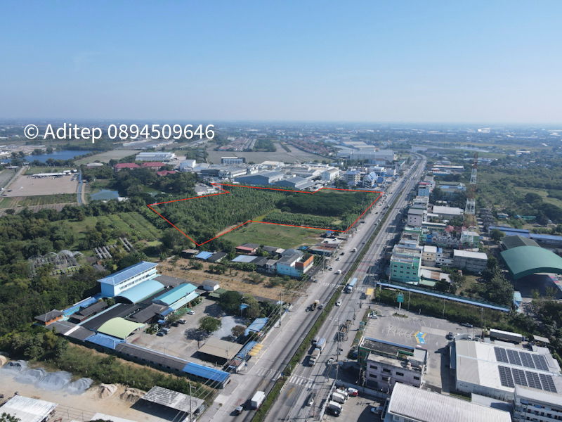รูป ขายที่ดินลาดหลุมแก้ว 30 ไร่ ติดถนน 346 ปทุมธานี-บางเลน ติดสํานักอัยการลาดหลุมแก้ว บริษัท ซีพีแรม สำนักงานใหญ่ เหมาะสร้างโรงงาน/หมู่บ้าน - รูปที่ 15/18