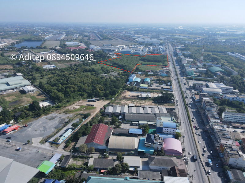 รูป ขายที่ดินลาดหลุมแก้ว 30 ไร่ ติดถนน 346 ปทุมธานี-บางเลน ติดสํานักอัยการลาดหลุมแก้ว บริษัท ซีพีแรม สำนักงานใหญ่ เหมาะสร้างโรงงาน/หมู่บ้าน - รูปที่ 12/18