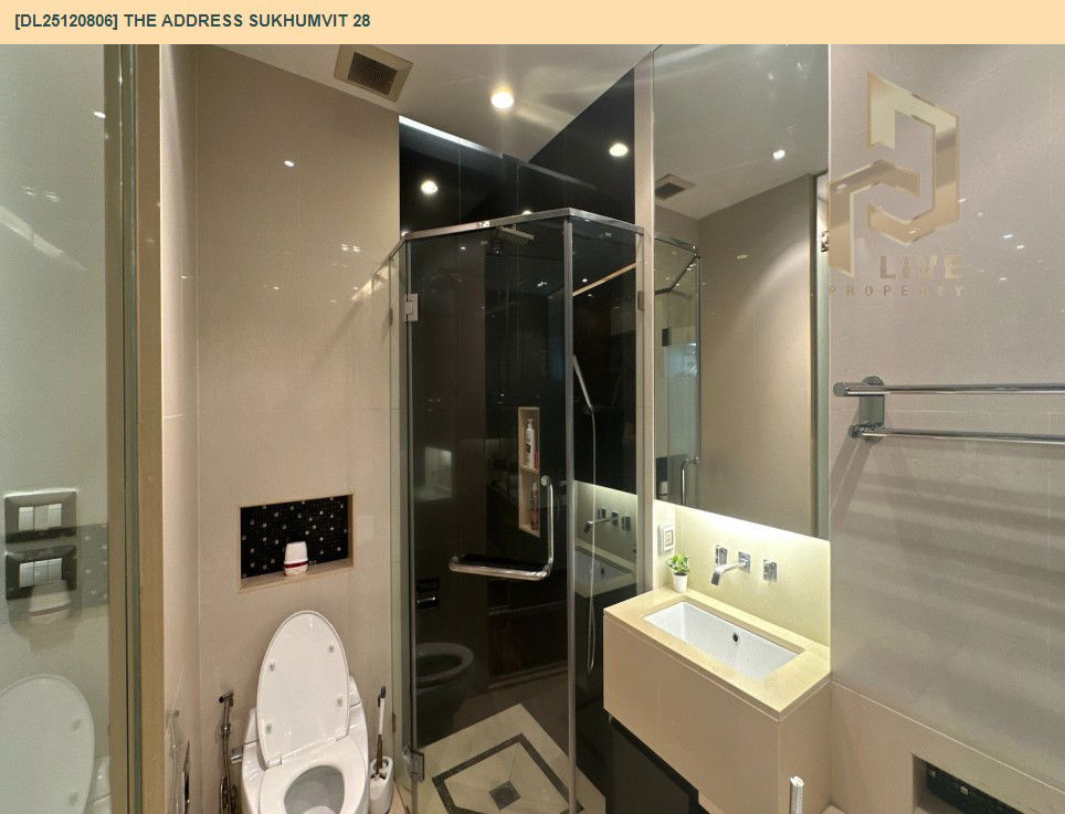 รูป DL25120806 ขายคอนโด ดิ แอดเดรส สุขุมวิท 28 (The Address Sukhumvit 28) ใกล้ BTS พร้อมพงษ์ พร้อมเข้าอยู่ โทรด่วน 0653619502 LineID @534wlwof - รูปที่ 8/11