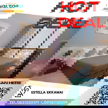 #R8437 🎉 241268 ให้เช่าคอนโด Estella Ekkamai