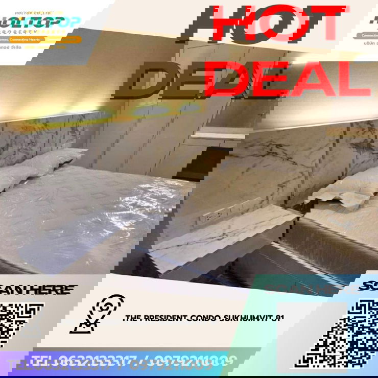 รูป #Z3853💥 241268 🔥ให้เช่าคอนโด The President Condo Sukhumvit 81 - รูปที่ 1/9