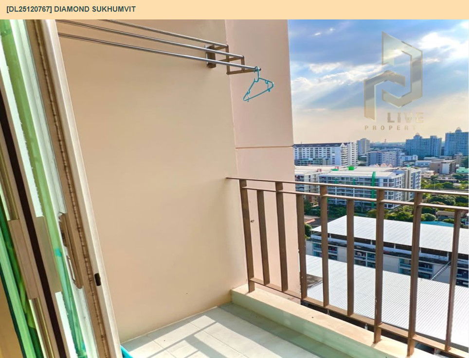 รูป DL25120767 ให้เช่าคอนโด ไดมอนด์ สุขุมวิท (Diamond Sukhumvit) ใกล้ BTS อ่อนนุช พร้อมเข้าอยู่ โทรด่วน 0638692663 LineID @257sxzzu - รูปที่ 9/10