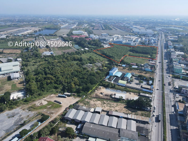 รูป ขายที่ดินลาดหลุมแก้ว 30 ไร่ ติดถนน 346 ปทุมธานี-บางเลน ติดสํานักอัยการลาดหลุมแก้ว บริษัท ซีพีแรม สำนักงานใหญ่ เหมาะสร้างโรงงาน/หมู่บ้าน - รูปที่ 13/18