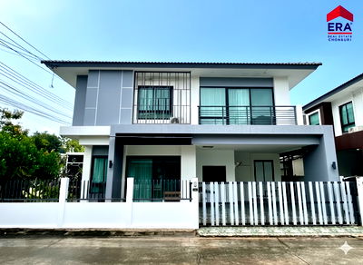 บ้านเดี่ยว นิคมอาร์ไอแอล : ขายบ้านเดี่ยวหรู หลังมุม The Home บ้านฉาง ระยอง ใกล้นิคมมาบตาพุด