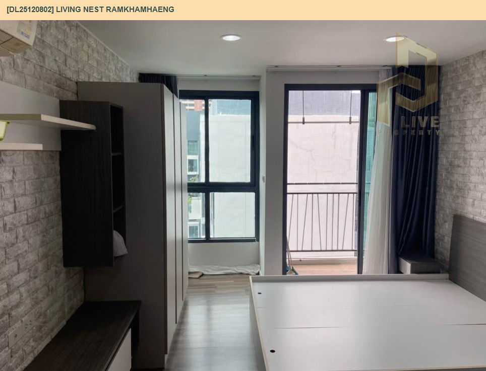 รูป DL25120802 ขายคอนโด ลิฟวิ่ง เนสท์ รามคำแหง (Living Nest Ramkhamhaeng) ใกล้ ARL หัวหมาก พร้อมเข้าอยู่ โทรด่วน 0653619502 LineID @534wlwof - รูปที่ 3/6