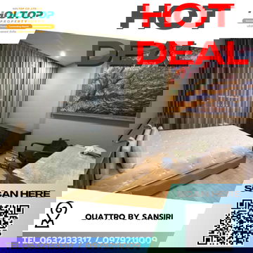 #R8423  🎉 241268 ให้เช่าคอนโด Quattro by Sansiri