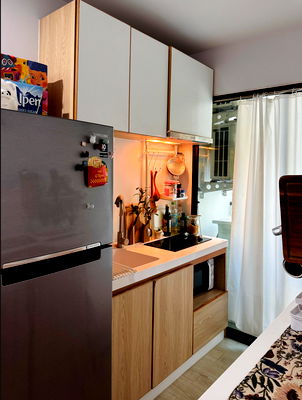 คอนโด ม.มหิดล ศาลายา : V Condo Salya ตึก 8 ชั้น 2 1 ห้องนอน 1 ห้องนํ้า 1 ห้องครัว