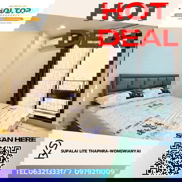 #Z3844💥 241268 🔥 Condo for Rent: Supalai Lite ThaPhra-WongwianYai