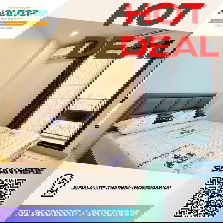 รูป #Z3844💥 241268 🔥ให้เช่าคอนโด Supalai Lite ThaPhra-WongwianYai - รูปที่ 1/7