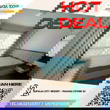 #Z3838💥 241268🔥 Condo for Rent: Supalai City Resort - Phaholyothin 32