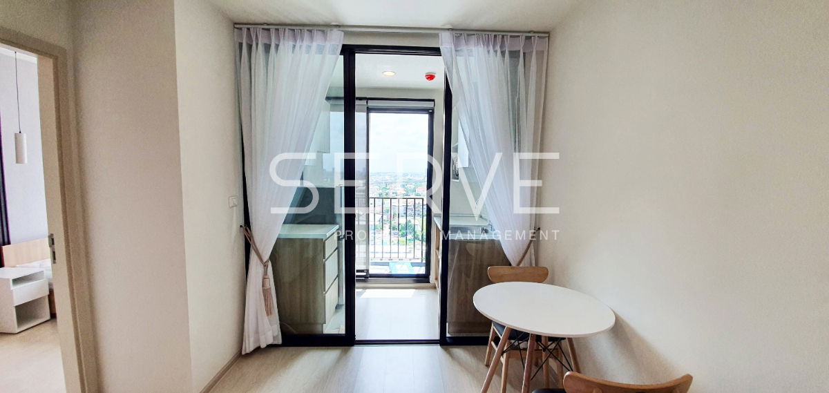 รูป 🔥ห้องใหญ่ 1นอน แต่งสวย เฟอร์จัดเต็ม วิวเมือง ไม่โดนบล็อก พร้อมหิ้วกระเป๋าเข้าอยู่ ทำเลดี เดินเพียง 20 ก้าว ถึง MRTศรีรัช  @ Nue Noble Chaengwattana - รูปที่ 3/12